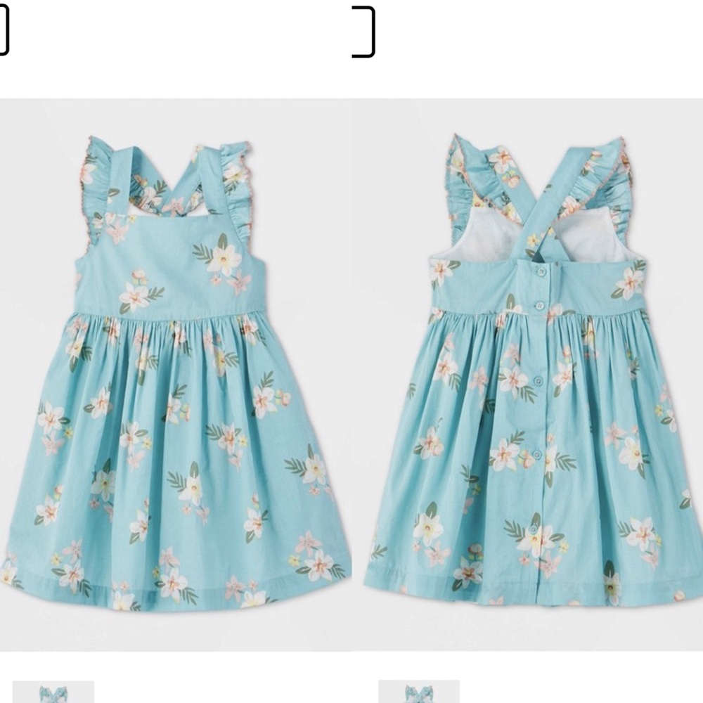 OshKosh B’gosh Toddler Girl Tank Top Floral Ruffle Dress
